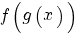 f(g(x))